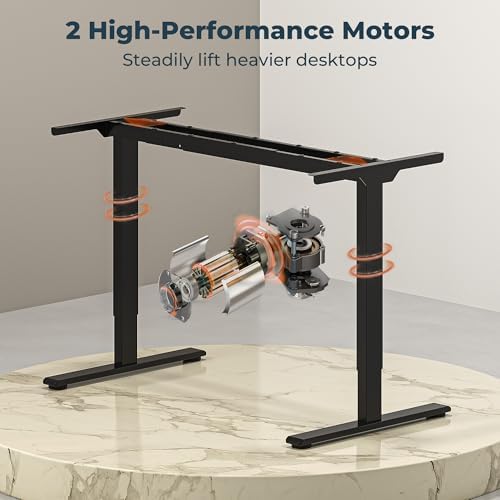 79''x31''Dual Motor Adjustable Large Standing Desk for Home Office