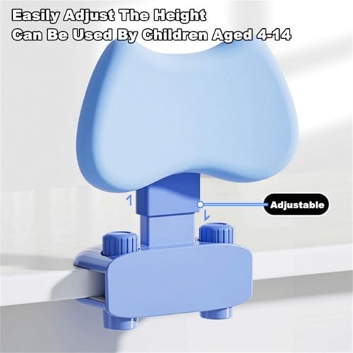 chislim Sitting Posture Corrector for Kids,Student Desktop Writing Board with Book Stand,Height Adjustable,Prevent Myopia,Fits Most Study Tables (Blue)