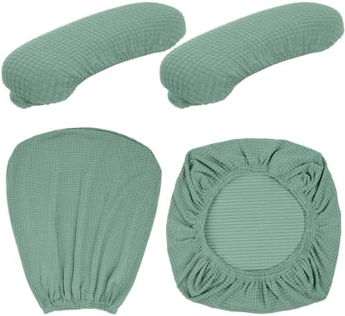 Tallew 4 Pcs Office Chair Covers Stretchable Armrest Seat,XL,Pea Green