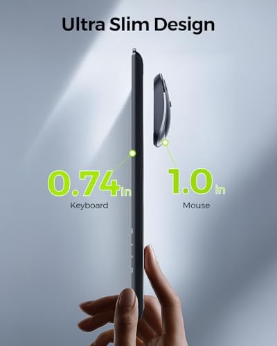 seenda Wireless Keyboard and Mouse Combo, Slim Full-Size Design