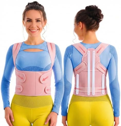 Selbite Posture Corrector for Women and Men, Back Brace for Upper and Lower Back Pain Relief, Full Back Support with Adjustable Straps, Breathable and Comfortable