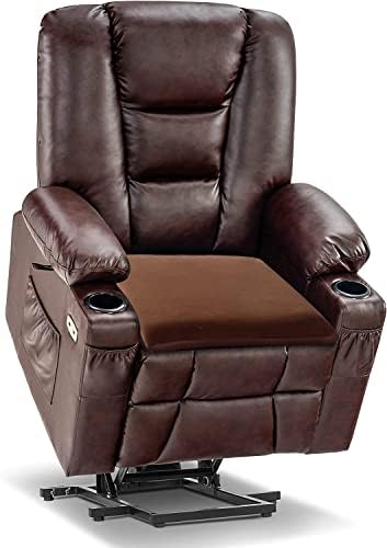 Sigmat Recliner Cushion for Elderly Memory Foam 22x22x3 in Camel