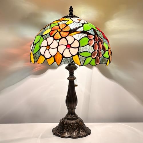 Tiffany Lamp Stained Glass Bedside Table Light