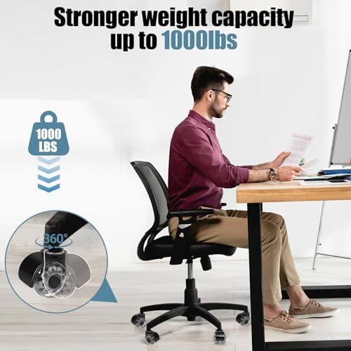 11x22 mm Office Chair Wheel Replacement(Set of 5)