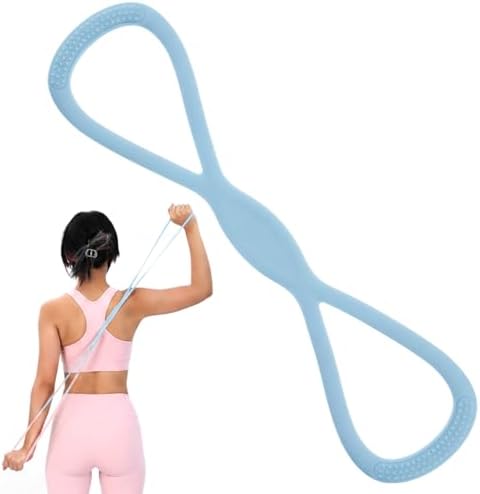 Arm Resistance Bands 8 Shaped Resistance Bands with Handles for Shoulder Back Arm Workout for Yoga Fitness Equipment