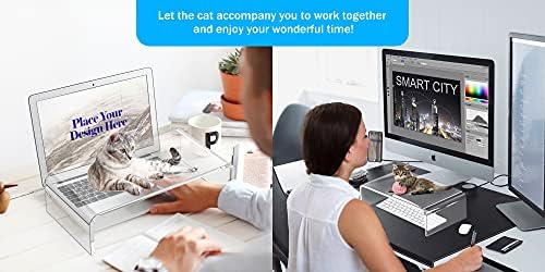 Acrylic Monitor Stand Riser Clear Laptop Stand Riser L16 xW7.5 xH4
