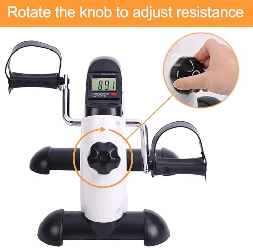 Pedal Exerciser Under Desk Exercise Bike for Leg and Arm Cycling and Recovery Exercise