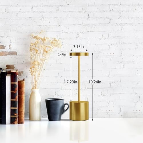 TBBGA LED Cordless Table Lamps Set of 2, 5000mAh Rechargeable Table Light
