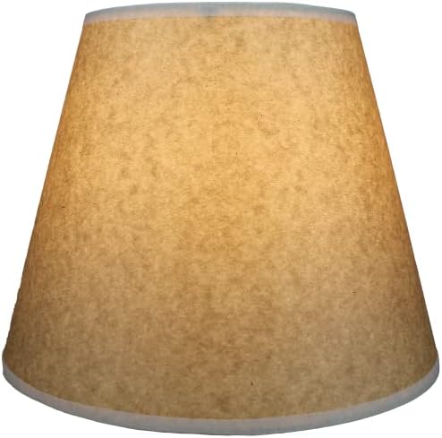 FenchelShades.com Lampshade 6" Top Diameter x 10" Bottom Diameter x 8" Slant Height 6x10x8" with Spider Attachment Diameter 0.4 Inch for Lamps with a Harp (Paper Onion Skin Natural)