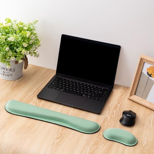 Keyboard Wrist Rest,Ergonomic Wrist Support for Keyboard,Bean Green
