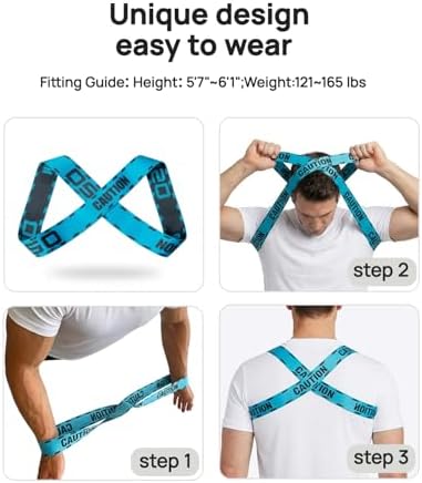 RNEMP® 1/8" Ultra-Slim Invisible Posture Corrector For Men, High-Airflow Breathable Fabric Upper Back Brace Posture Corrector Under Shirt For Gen Z Professionals,Business Meetings & Date Night