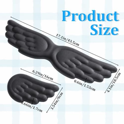 Angel Wing Wrist Rest Set of 2 Cloud Keyboard Mouse Wrist Support