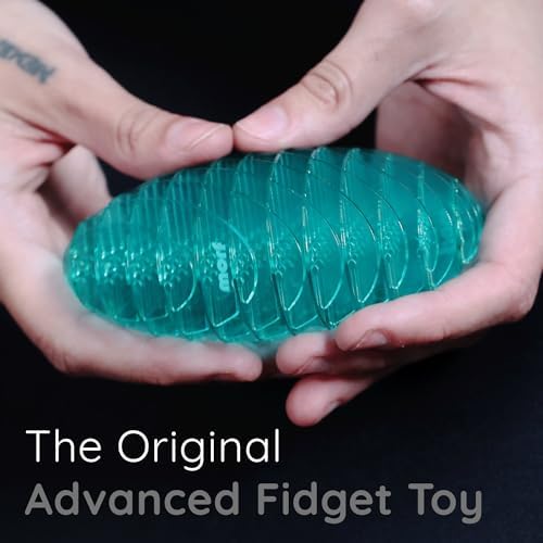 Morf Worm 3D Sensory Fidget Toy for Kids and Adults, Blue, Small