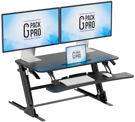 36 Inch Standing Desk Converter, Adjustable Height