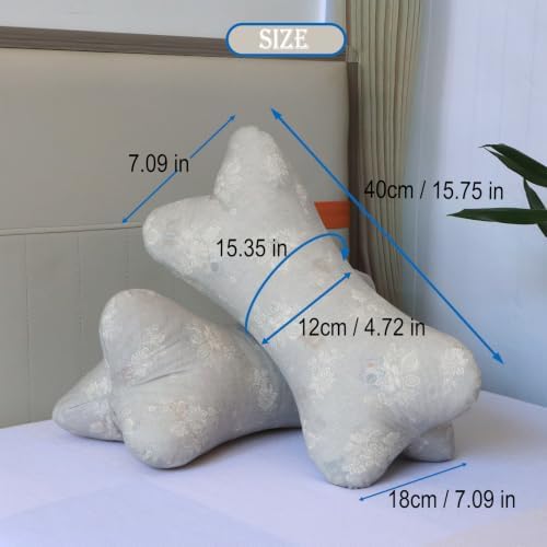 Neck & Cervical Pillows Dog Bone Shaped Travel Neck Pillows With Washable Removable Cover For Car Bus Truck Driving Comfort Head Rest Support Bone Pillows For Neck Chiropractic Pillow ( Size : F )