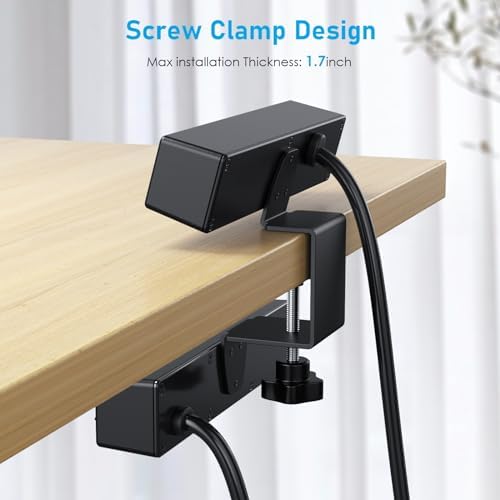 VILONG Desk Clamp Dual Layer Power Strip, 20W USB-C, 700J Surge Protector