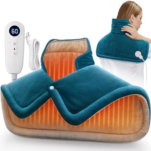 Weighted Heating Pad for Back, Neck & Shoulder Pain Relief