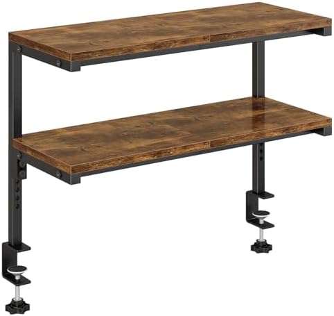 IBUYKE Clamp on Desk Shelf, 22.8” Large Desk Extender Shelves UTMZ010H