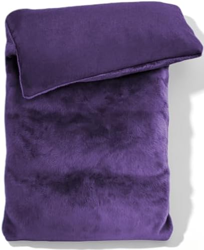 Microwavable Heating Pad with Washable Cover 13x7 Inch Flaxseed Microwave Hot Pack, Lavender Scent, Moist Warm Compress for Relaxation, Non-Electric & Portable