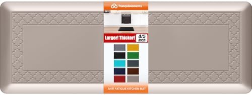 4/5 Inch Thicker Kitchen Mats Anti Fatigue Comfort Mat Standing Desk Rugs