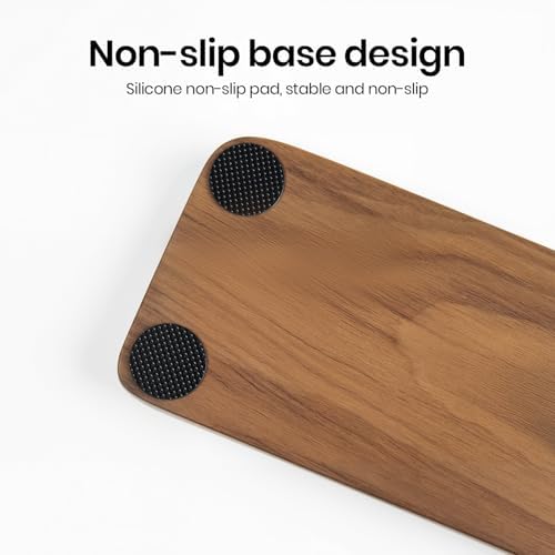 Mouse Wrist Rest for One-Hand Gaming Keypad, Ergonomic Walnut Rest