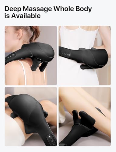 MASGRE Shiatsu Neck and Shoulder Massager with Heat for Pain Relief