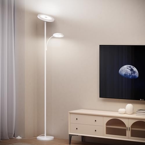 SUNMORY Floor Lamps for Living Room，LED Standing Lamp with Remote Control