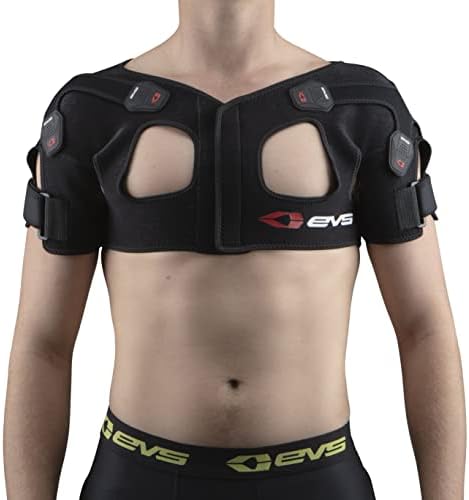 EVS SB05 Dual Shoulder Brace, Compression Fit, w/X-Straps, Medical Grade