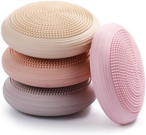 Libima 4 Pcs Wiggle Seat Inflated Wobble Cushion for Kids