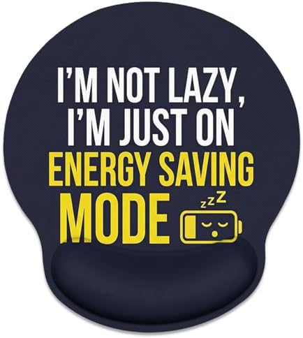 Britimes Ergonomic Mouse Pad with Wrist Support, Battery Funny