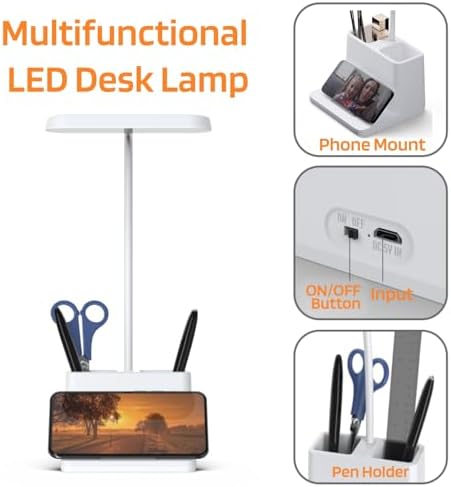 AXX Small Desk Lamp, Rechargeable Cute Table Light for Kids Teens