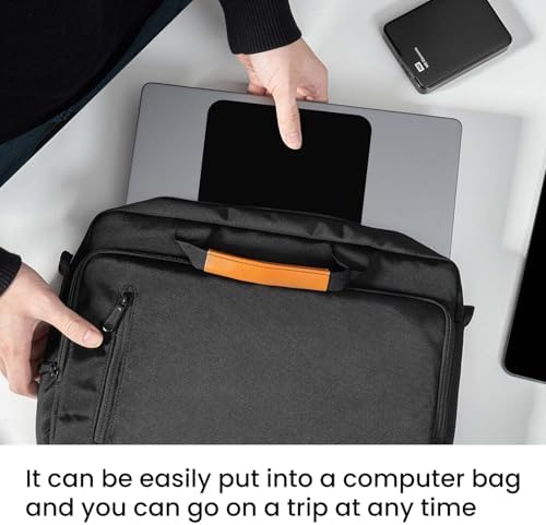 Small Mouse Pad 6 x 8 Inch, Horizontal and Vertical Flexible use. Great for Traveling, Wireless laptops, Keyboard Trays, Offices, etc. (3 Black