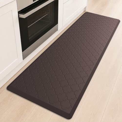 Kitchen Mats for Floor, Wide Long Anti Fatigue Cushioned, Chocolate
