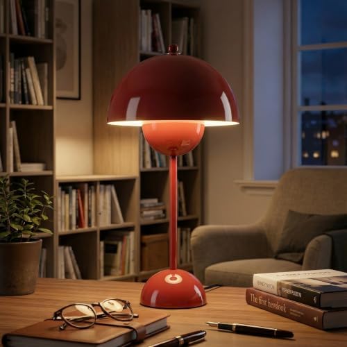 Creative Mid-Century Modern Bud Table Lamp for Home&Office, Pastel Green