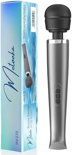Therapeutic Cordless Massager - Powerful Massage Tool Handheld 8 Speeds 20 Patterns - Rechargeable Hand Massagers for Sore Muscles - Hand Held Massage Tool for Neck & Back