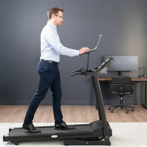 VIVO Black Universal Wooden Laptop Treadmill Desk, Stand-TDML4