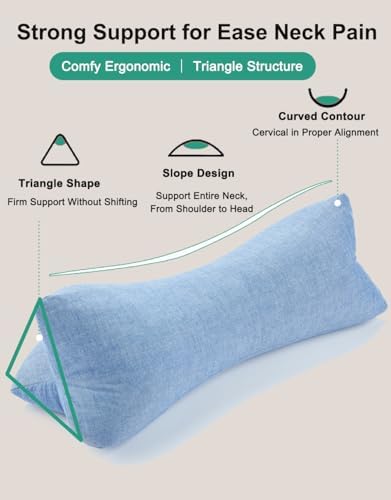 Buckwheat Neck Pillow Cervical Roll Pillow for Neck Support for Pain Relief