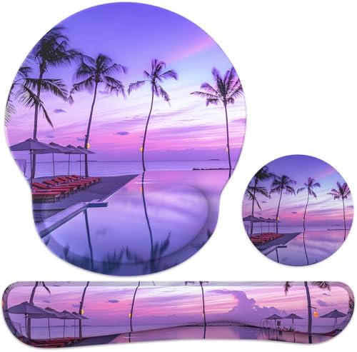 Ergonomic Mouse Pad with Wrist Rest and Keyboard Wrist Rest, Mousepad