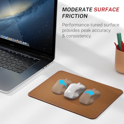 MROCO Essential Office & Gaming Mouse Pad, 8.5 x 11 Inch, Coffee Brown