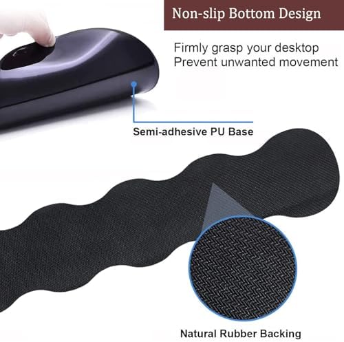 Keyboard Wrist Rest and Mouse Pad Wrist Support with Lace-Shaped Coaster Set, Ergonomic Gel Memory Foam and Anti-Slip Base, Easy Typing and Pain Relief - Art Moon Starry Night