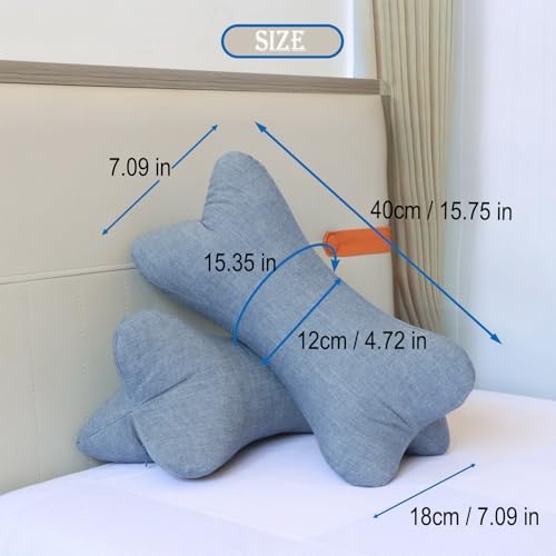 Neck & Cervical Pillows Dog Bone Shaped Travel Neck Pillows With Washable Removable Cover For Car Bus Truck Driving Comfort Head Rest Support Bone Pillows For Neck Chiropractic Pillow ( Size : D )