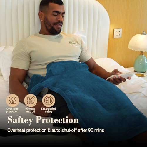 COMFIER Large Heating Pad for Back, FSA Eligible HSA Heating Pad for Neck and Shoulders and Back, Heated Neck Wrap, 3 Heat Levels & 90-Mins Auto Shut Off, Fathers Day Dad Gifts for Men Husband