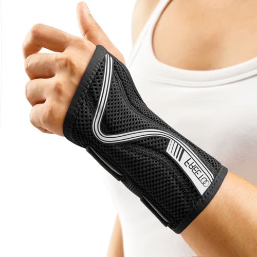 FREETOO Carpal Tunnel Wrist Brace Night Support, Left Hand, Small