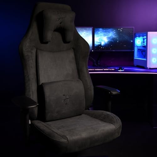 Arozzi Vernazza Gaming Chair Soft Fabric Pure Black