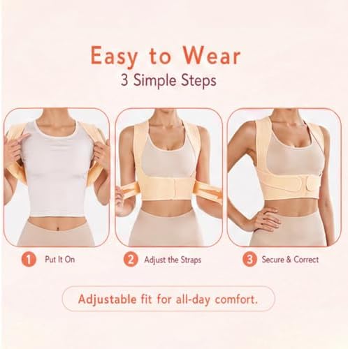 Posture Corrector for Women Upper Back Brace Under Clothes
