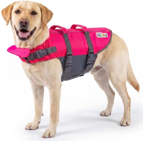 Outward Hound Granby Splash Dog Life Jacket, Life Vest, Pink, Large
