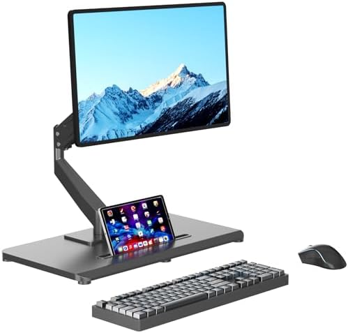 Pholiten Adjustable Monitor Arm with Base for 17-32" Screen