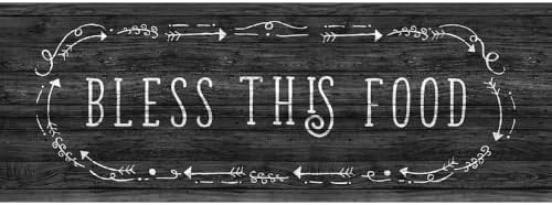 J&V TEXTILES Kitchen Mat Cushioned Anti Fatigue Floor Mat,19.6"x55", Thick Non Slip Waterproof Kitchen Rugs and Mats, Standing Mat for Kitchen,Floor,Home,Office,Desk,Sink,Laundry (Love Grows Here)