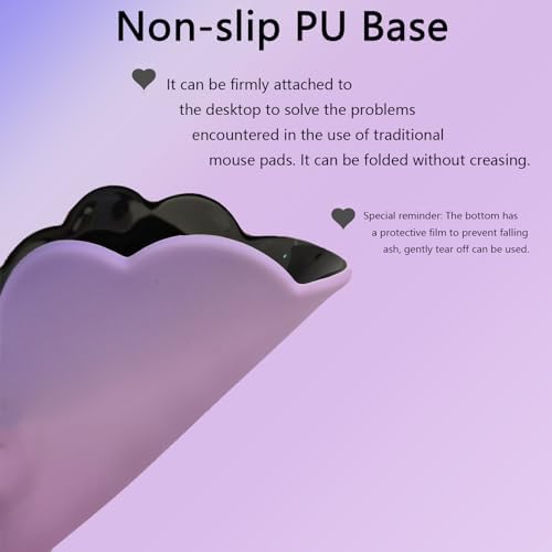 Cloud Keyboard Wrist Rest Purple Mouse Pad with Wrist Rest for Computer Keyboard and Mouse Pad Set Memory Foam PU Base Cute Ergonomic Wrist Pad Support for Gaming Desk Laptop Home Office Pain Relief