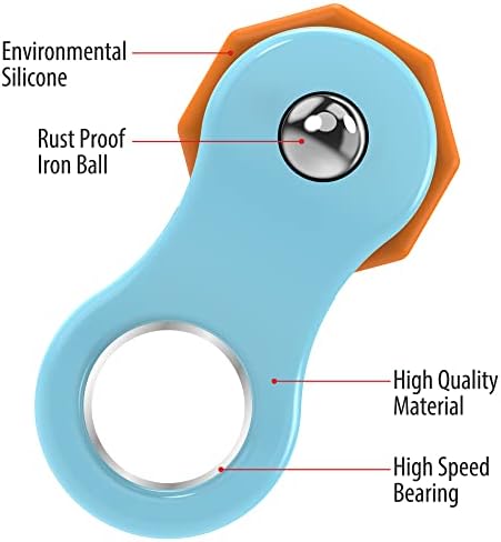 Yolscue Fidget Toy,Fidget Spinners Toy for Adults and Kids,Gifts Suitable for Children with Autism and ADHD,Quiet Office Desk Toy,Excellent for Relieving Stress and Anxiety Toys(Blue)